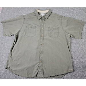 Carhartt Men's Shirt 3XL Heavy Cotton Short Sleeve Canvas Rugged Outdoor Work
